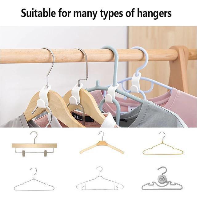 Hooks Clothes Hanger Organizer, Pack Of 4